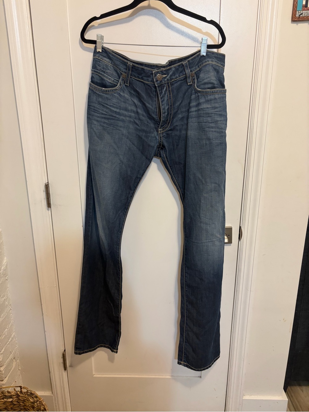 Robin's Jean Men's Bootcut Denim Jeans - Blue Wash